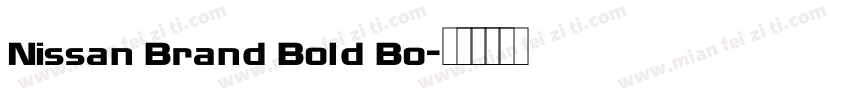Nissan Brand Bold Bo字体转换